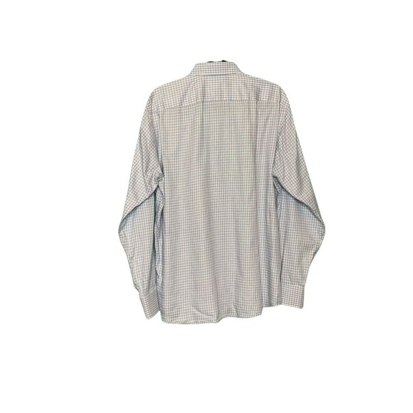 Hugo Boss Light Blue Gingham Button Down Long Sleeve Shirt Size 41 (L) - Picture 4 of 8
